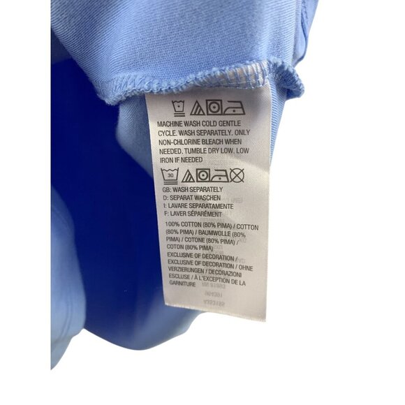 Isaac Mizrahi Live Essentials Womens XL Blue Sleeveless Cotton Tank Top - Picture 5 of 5